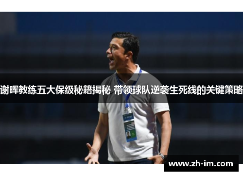 谢晖教练五大保级秘籍揭秘 带领球队逆袭生死线的关键策略 谢晖教练五大保级秘籍揭秘 带领球队逆袭生死线的关键策略