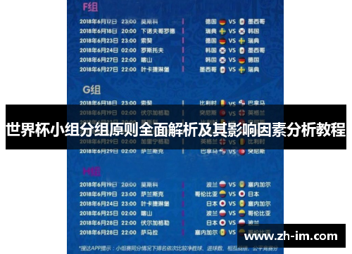 世界杯小组分组原则全面解析及其影响因素分析教程